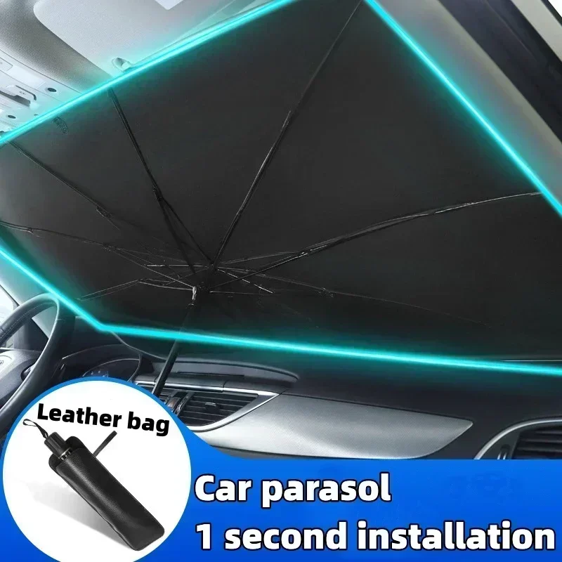 Car Sunshade Windshield Umbrella Foldable - 자동차 우산형 햇빛가리개, 앞유리 커버, 접이식