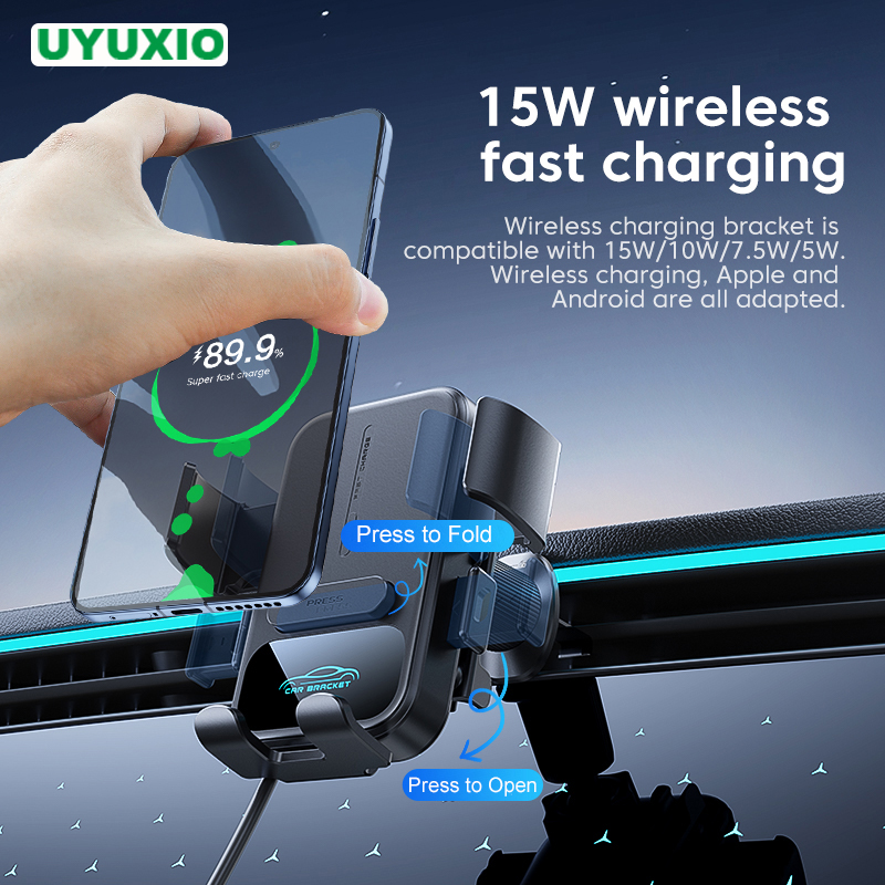 Magnetic Phone Holder For Car Vent - UYUXIO 에어벤트 차량용 핸드폰 거치대 15W