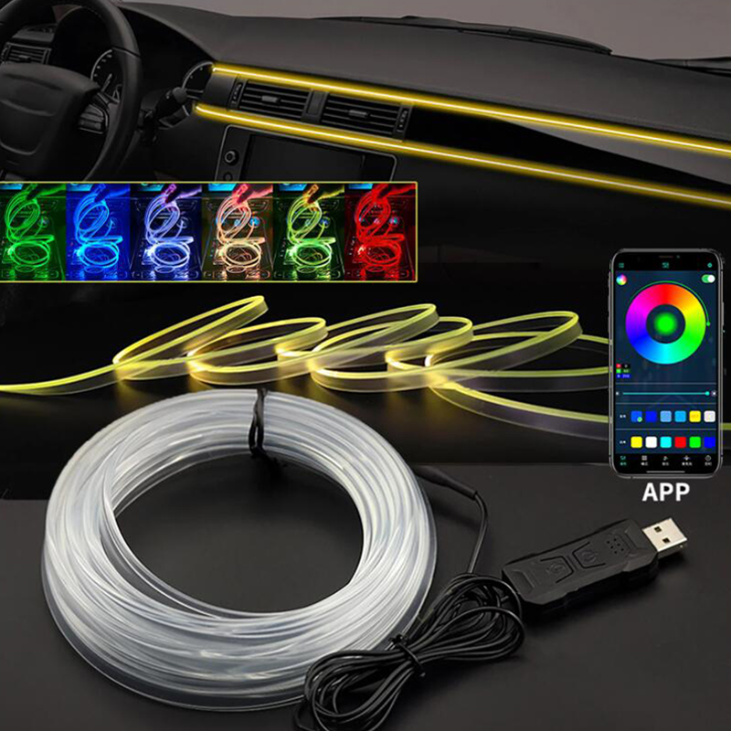 Led Ambient Interior Car Lights App Control - 자동차 인테리어 분위기 조명 주변 LED