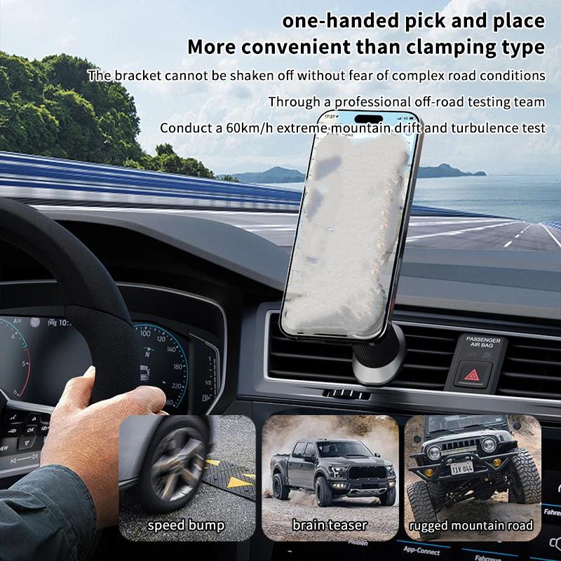 1개 탄소 섬유 자석식 차량용 휴대폰 거치대 360도  - Magnetic Phone Holder For Car Vent 리뷰 및 가격