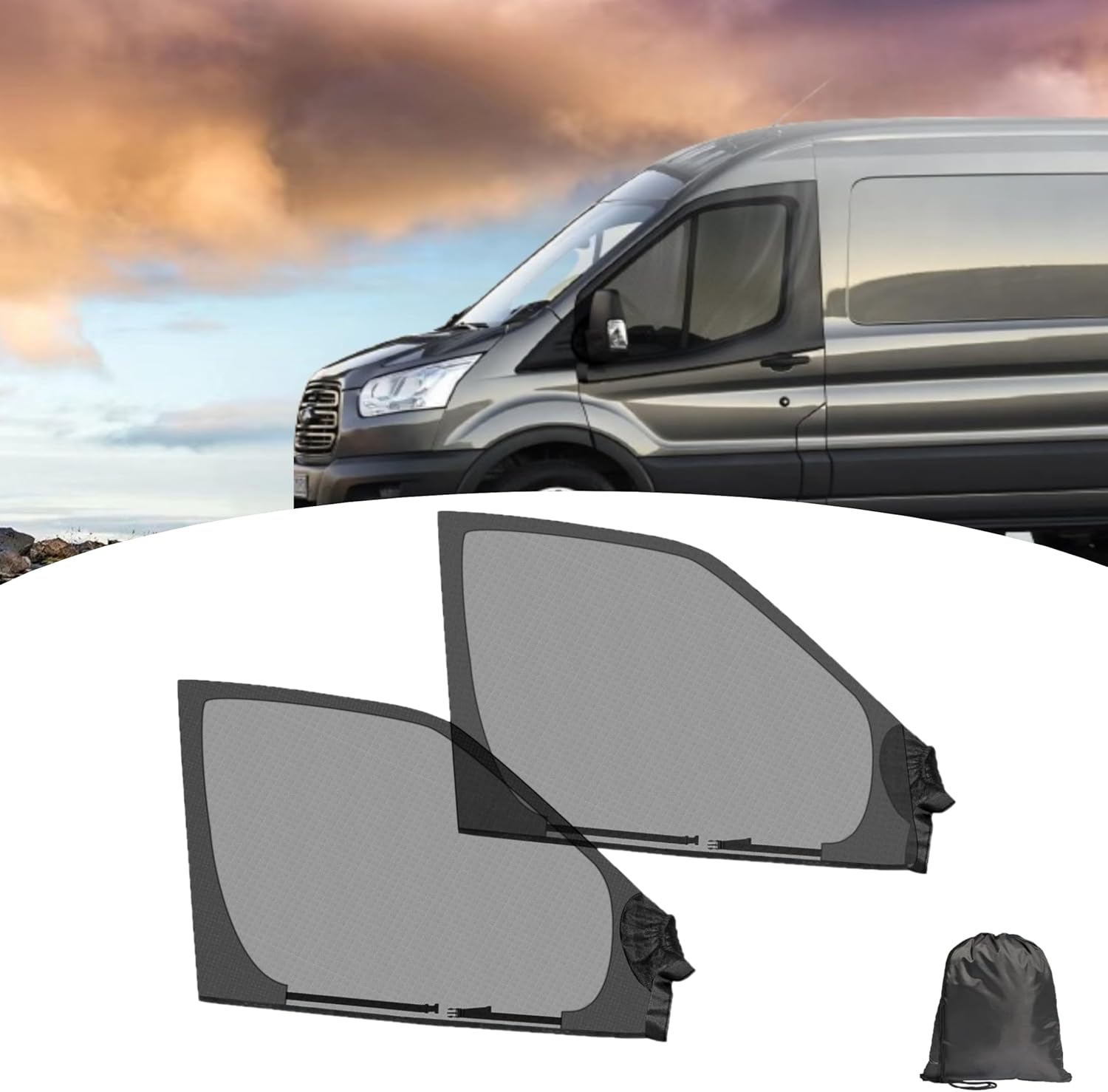 2pcs 유니버설 모터홈 창문 벌레망, 스프린터 메트리 - Car Accessories 리뷰 및 가격