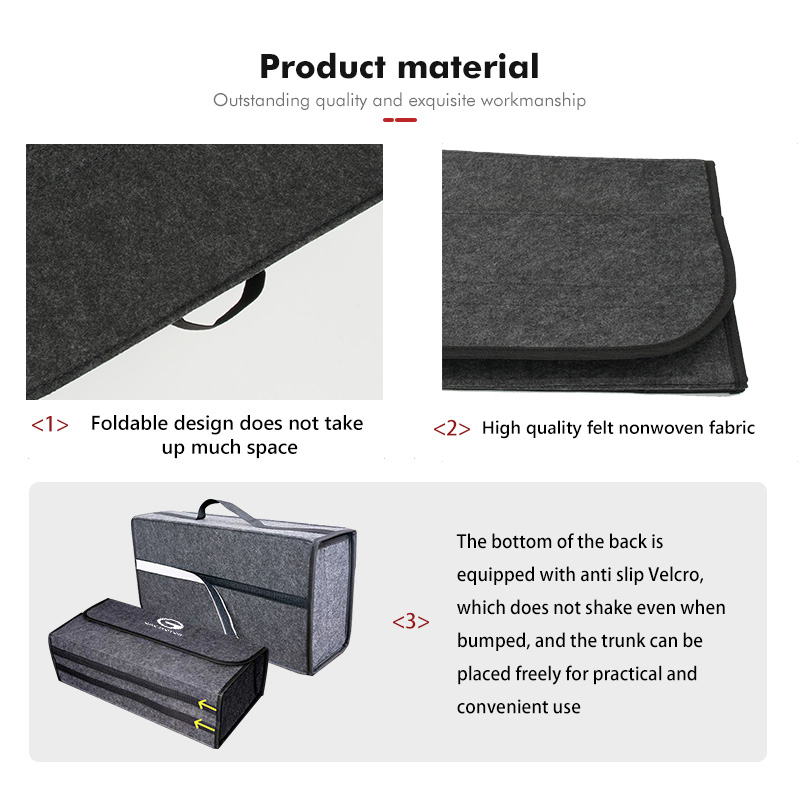 GAC 모터 접이식 펠트 자동차 트렁크 정리함 수납 박 - Car Trunk Organizer Foldable Storage Box 리뷰 및 가격
