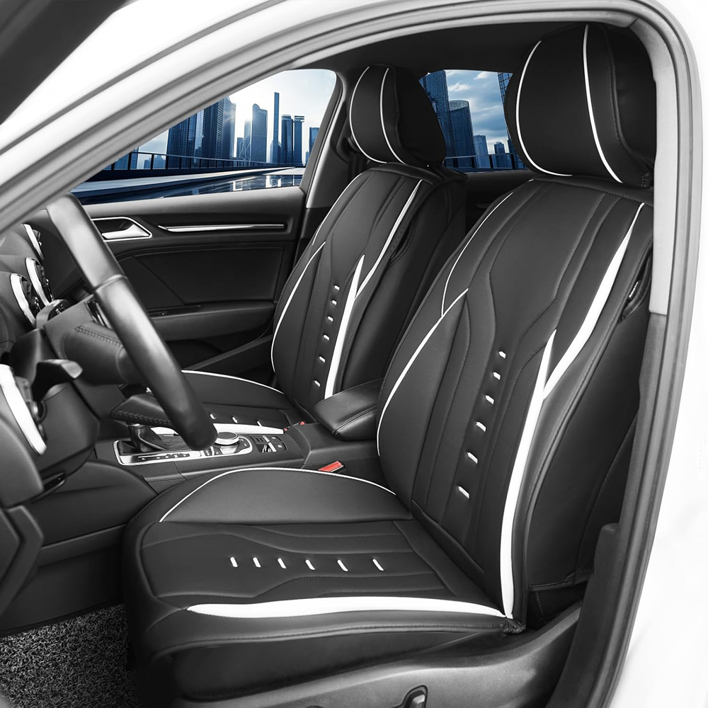 럭셔리 유니버셜 가죽 자동차 시트 커버 풀세트 사계절용 - Leather Car Seat Covers Full Set Universal 리뷰 및 가격