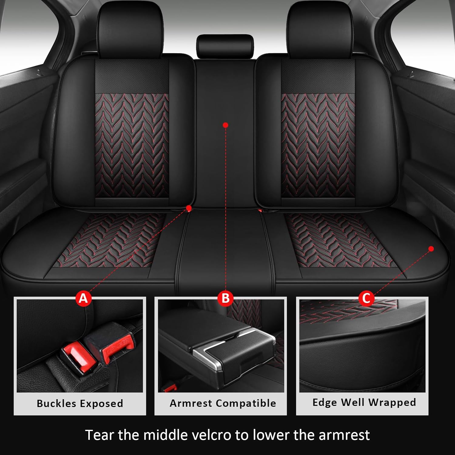 유니버설 카시트 보호 커버, 풀세트, 인조가죽, 블랙& - Leather Car Seat Covers Full Set Universal 리뷰 및 가격