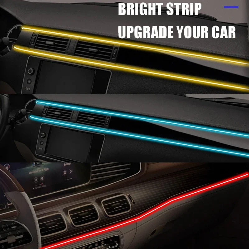 자동차 내부 주변 LED 조명 스트립, 보이지 않는 U - Led Ambient Interior Car Lights App Control 리뷰 및 가격