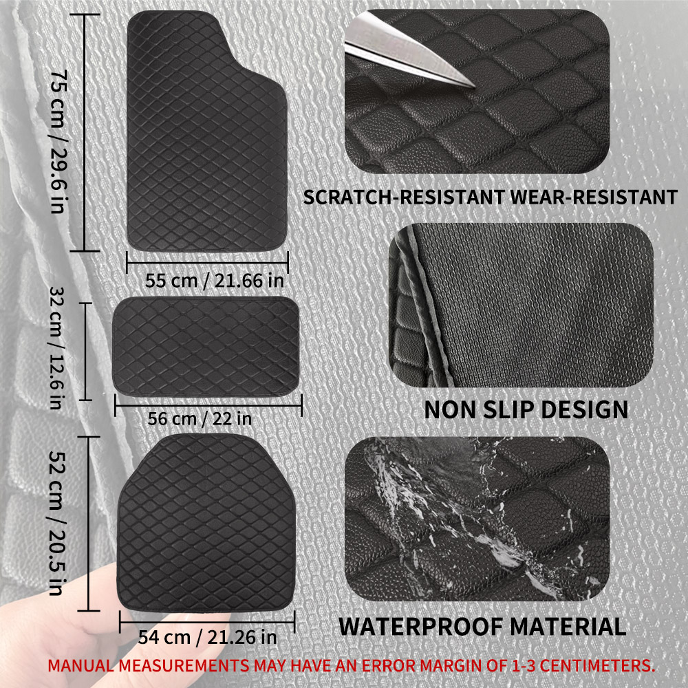유니버설 5종 가죽 자동차 바닥 매트 방수 미끄럼 방지 - Car Floor Mats Universal Waterproof Leather 리뷰 및 가격