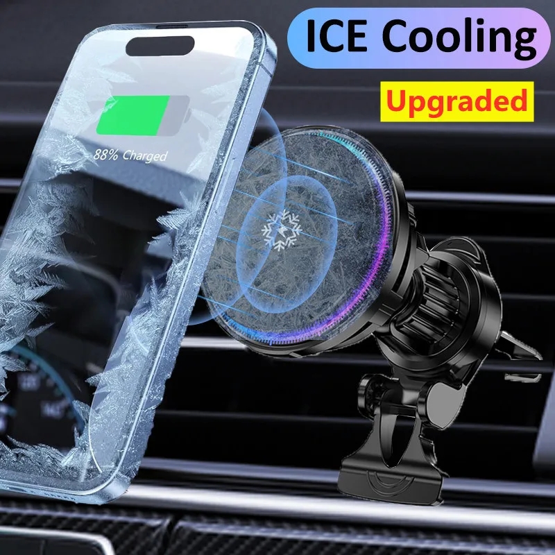 아이스 쿨링 마그네틱 무선 차량용 충전기 고속 충전 스 - Wireless Car Charger Mount Fast Charging 리뷰 및 가격