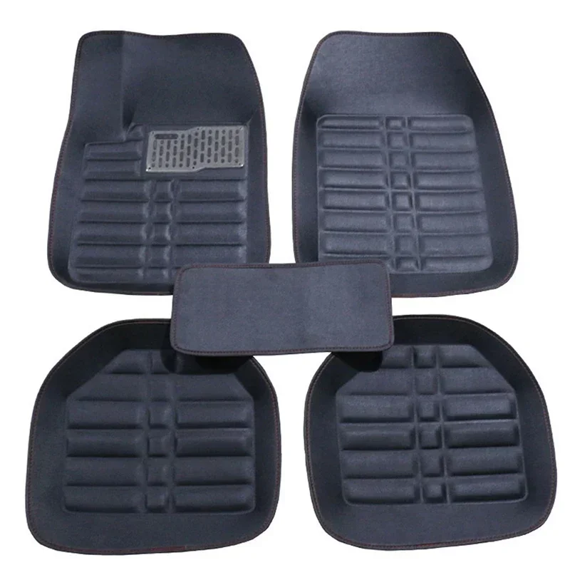 5pcs 프리미엄 쉬운 깨끗한 방수 자동 발 패드 범용 - Car Floor Mats Universal Waterproof Leather 리뷰 및 가격