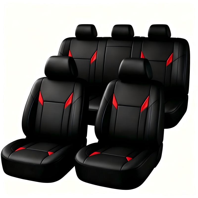유니버설 핏 PU 가죽 자동차 시트 커버 풀세트, 부드 - Leather Car Seat Covers Full Set Universal 리뷰 및 가격