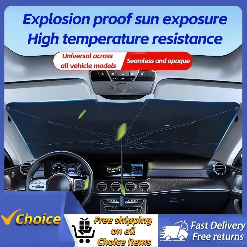 차량용 햇빛 가리개, 앞유리 우산형 차량용 햇빛 가리개 - Car Sunshade Windshield Umbrella Foldable 리뷰 및 가격