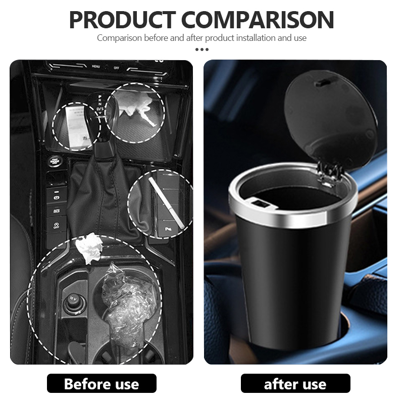 차량용 쓰레기통 미니 방수 수납 컵홀더 쓰레기통 뚜껑  - Waterproof Car Trash Can With Lid 리뷰 및 가격