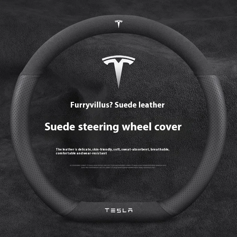 스웨이드 미끄럼 방지 가죽 자동차 핸들 커버 테슬라 모 - Car Steering Wheel Cover Anti Slip Breathable 리뷰 및 가격