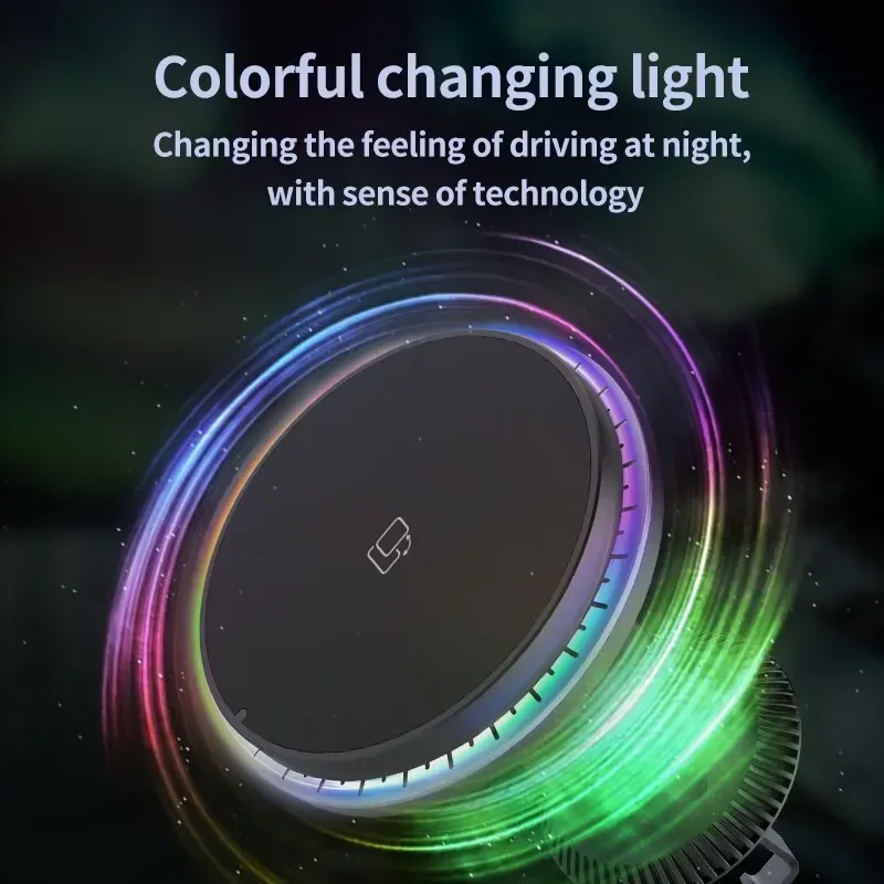 LED/RGB 자기식 차량용 무선 충전기 아이폰 12  - Wireless Car Charger Mount Fast Charging 리뷰 및 가격