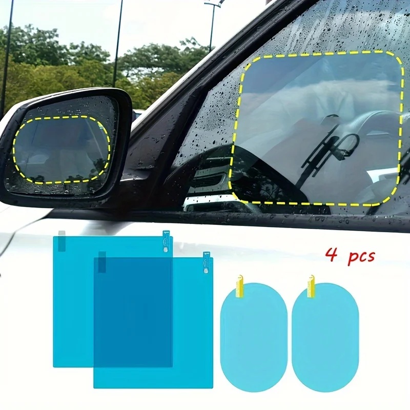 자동차 후방 거울 보호 필름 4개 세트, 측면 창문 스 - Anti Glare Car Rearview Mirror Film 리뷰 및 가격