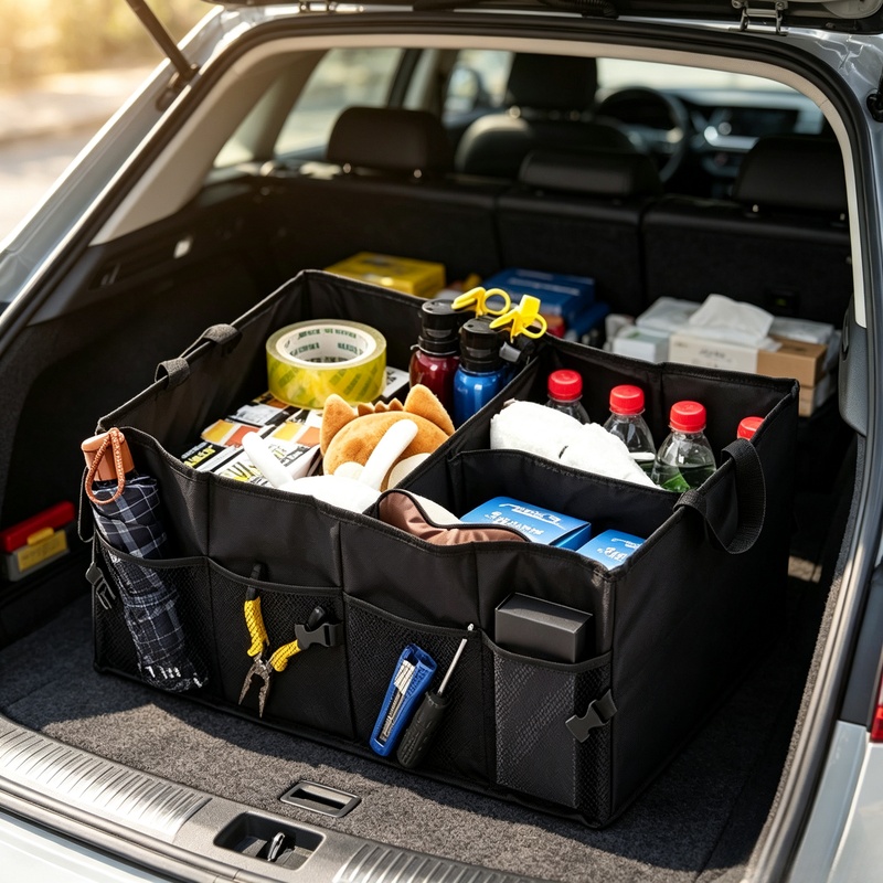 접이식 대용량 자동차 트렁크 수납함, 자동차 캠핑, 피 - Car Trunk Organizer Foldable Storage Box 리뷰 및 가격