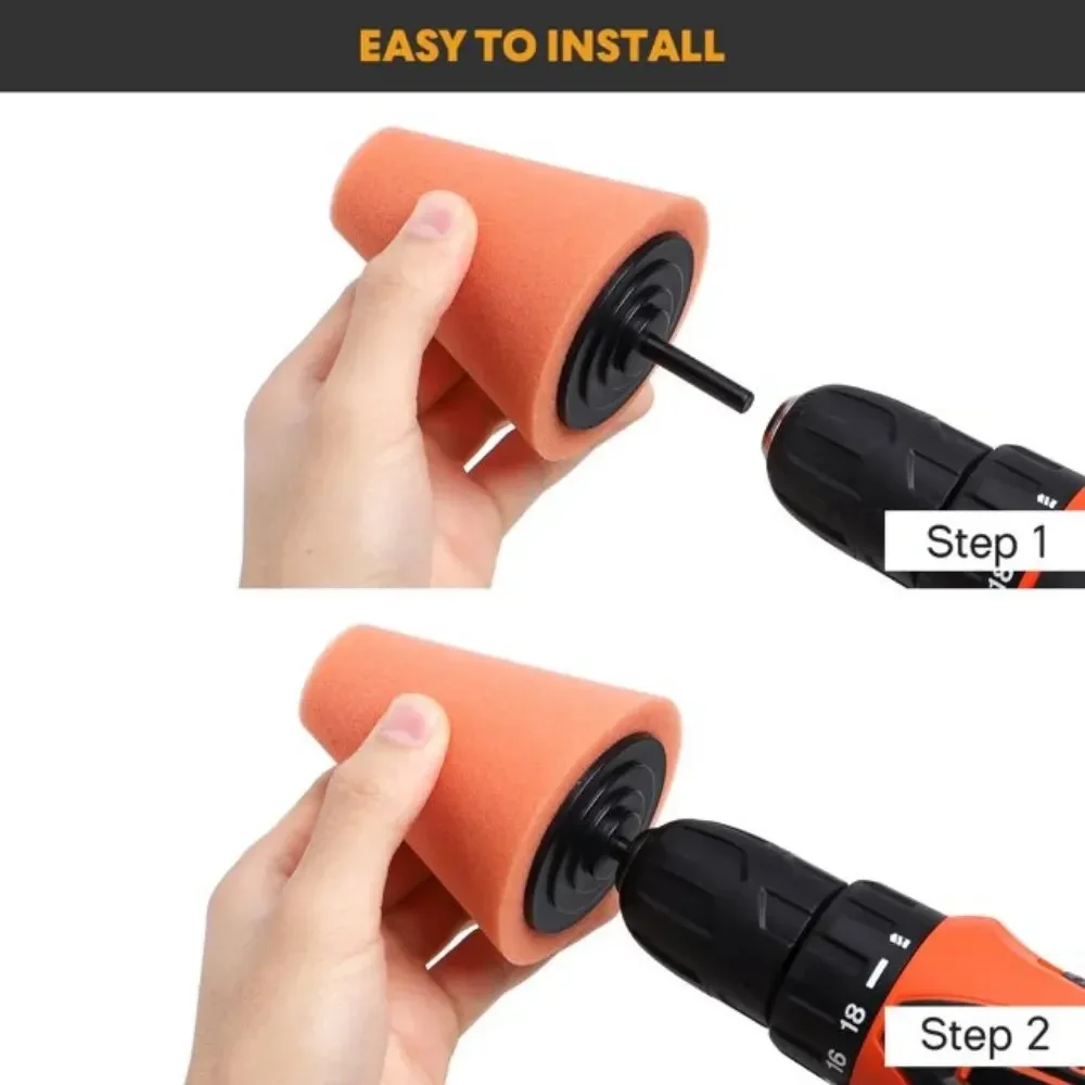 자동차 드릴 광택 스펀지 패드 키트 허브 광택 패드 금 - Car Care 리뷰 및 가격