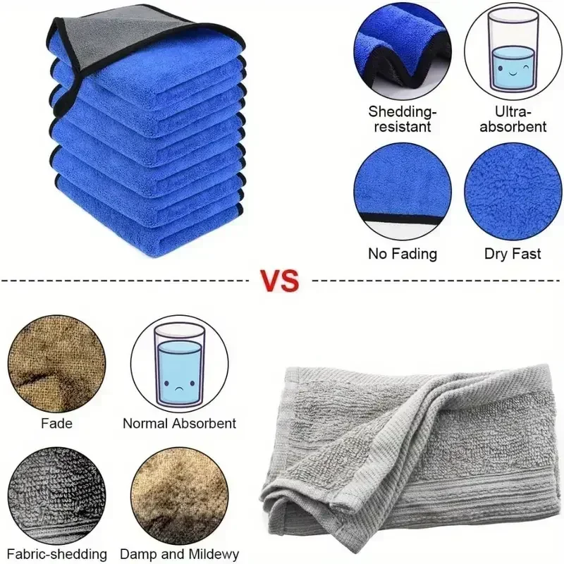 세차 타월 1/5개입 마이크로화이버 초흡수성 자동차 청 - Microfiber Car Drying Towel Super Absorbent 리뷰 및 가격