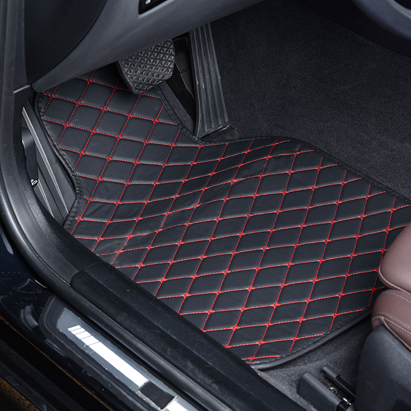 차량용 플로어 매트 풀 세트, 모든 차종에 호환되는 미 - Car Floor Mats Universal Waterproof Leather 리뷰 및 가격